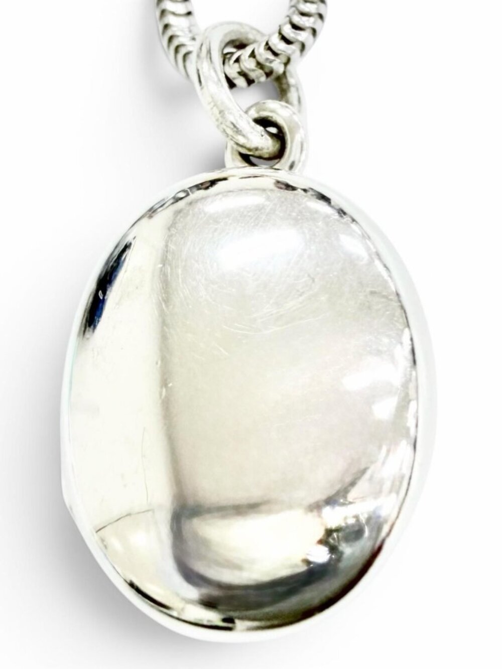 Tiffany & Co 925 Oval Locket Pendant Silver